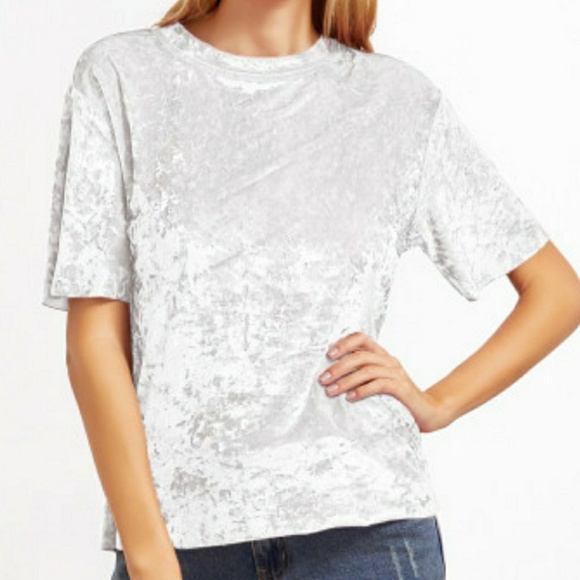 Crushed Velvet T-Style Top - Picture 5 of 6